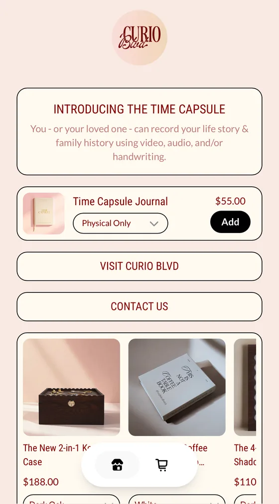 A LinkShop page, example 4